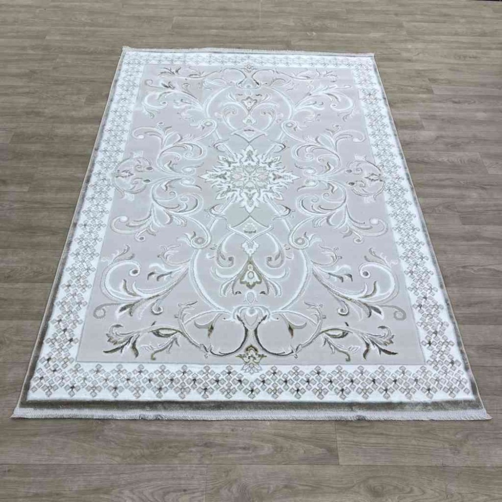 سجاد تركي نرمين نقش فرنسي AM77A كريم بيج مقاس 400*500