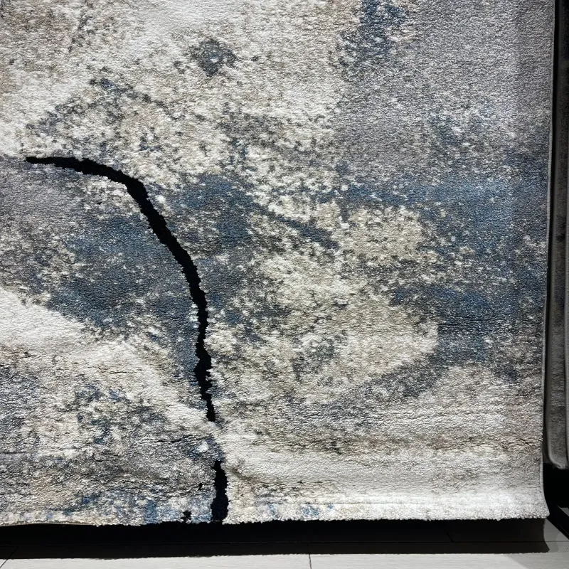 سجاد اوبرا تركي HD24A ابيض سماوي مقاس 250*350 - سجاد مودرن