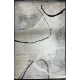 سجاد اوبرا تركي HD24A ابيض رصاصي غامق مقاس 50*80 - سجاد مودرن