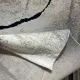 سجاد اوبرا تركي HD24A ابيض رصاصي غامق مقاس 50*80 - سجاد مودرن