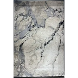 سجاد اوبرا تركي HD33A ابيض رصاصي غامق مقاس 250*350