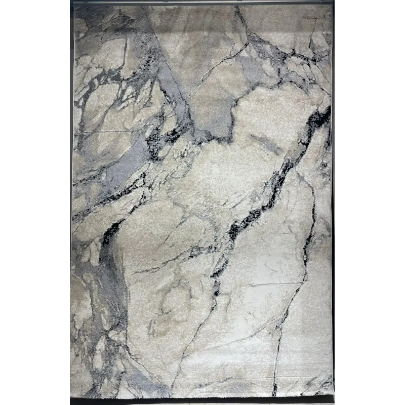 سجاد اوبرا تركي HD33A ابيض رصاصي غامق مقاس 300*400