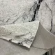سجاد اوبرا تركي HD33A ابيض رصاصي غامق مقاس 300*400 - سجاد مودرن