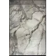 سجاد اوبرا تركي HD33A ابيض فيزون غامق مقاس 50*80 - سجاد مودرن