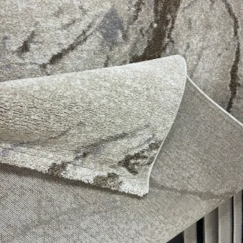 سجاد اوبرا تركي HD33A ابيض فيزون غامق مقاس 250*350