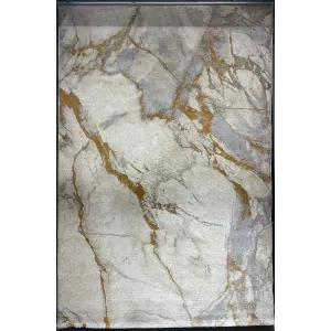 سجاد اوبرا تركي HD33A ابيض ذهبي مقاس 250*350