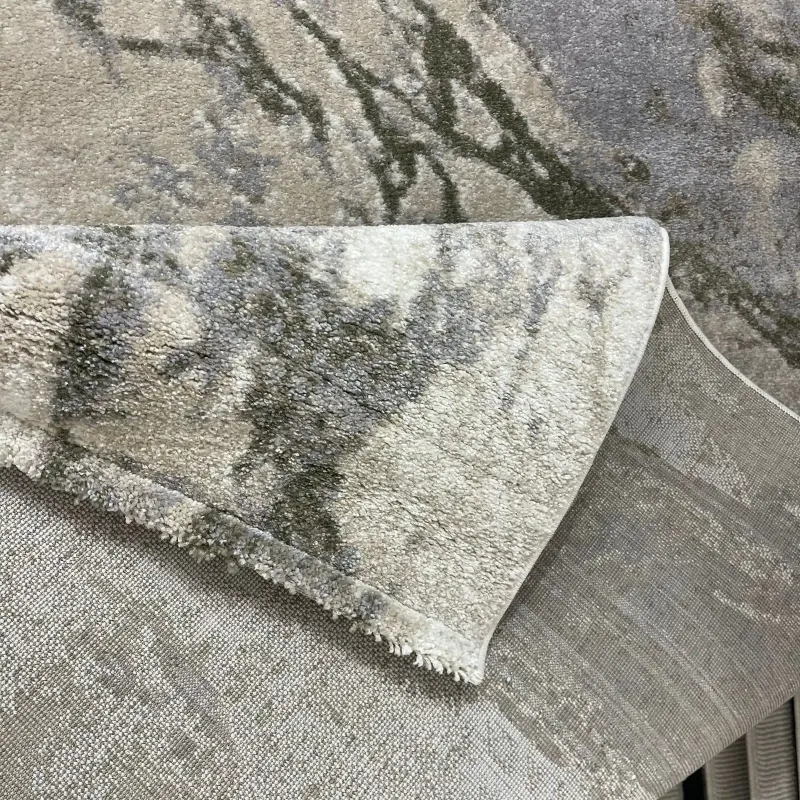 سجاد اوبرا تركي HD33A ابيض اخضر مقاس 250*350 - سجاد مودرن