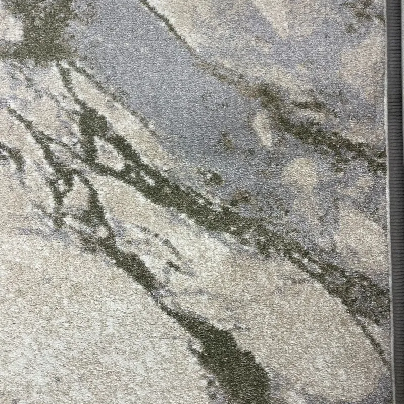 سجاد اوبرا تركي HD33A ابيض اخضر مقاس 250*350 - سجاد مودرن