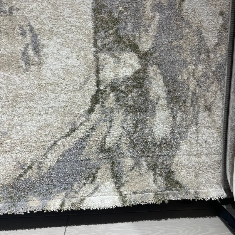 سجاد اوبرا تركي HD33A ابيض اخضر مقاس 250*350 - سجاد مودرن