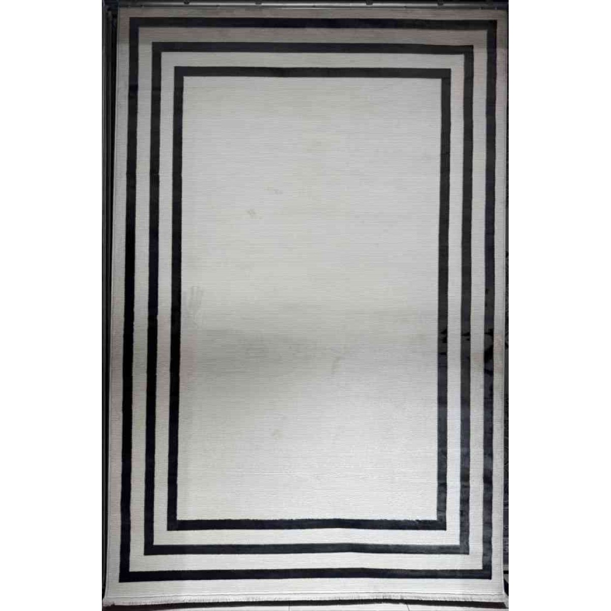سجاد تركي برواز مودرن 42 ابيض اسود مقاس 100*300