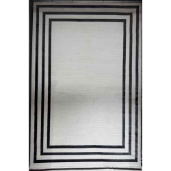 سجاد تركي برواز مودرن 42 ابيض اسود مقاس 300*400