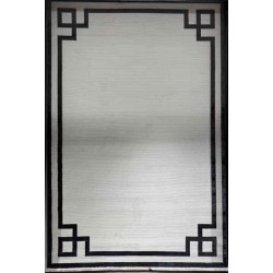 سجاد تركي برواز مودرن 43 ابيض اسود مقاس 50*80