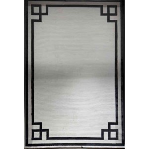 سجاد تركي برواز مودرن 43 ابيض اسود مقاس 50*80