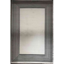 سجاد تركي برواز مودرن 44 ابيض اسود مقاس 250*350