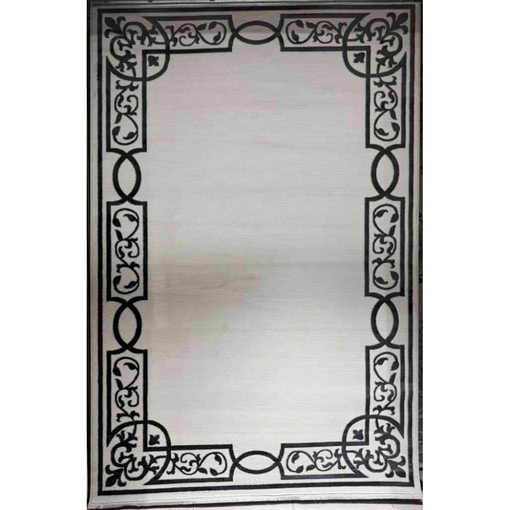 سجاد تركي برواز مودرن 78 ابيض اسود مقاس 300*400