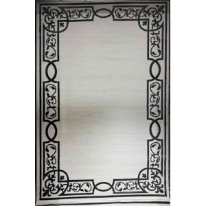 سجاد تركي برواز مودرن 78 ابيض اسود مقاس 300*400