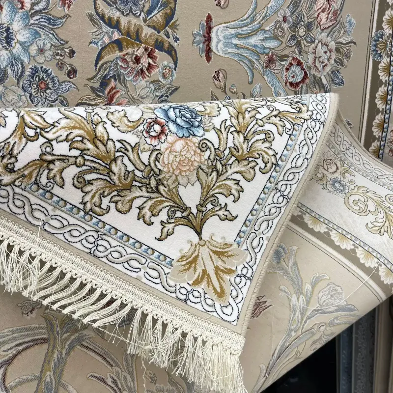 سجاد ايراني سيلا 90148 بيج مقاس 400*800