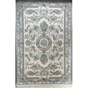 سجاد ايراني سيلا 100166 كريم مقاس 200*200