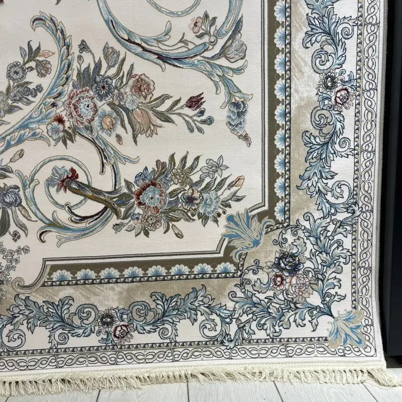 سجاد ايراني سيلا 100166 كريم مقاس 250*350 - سجاد ايراني