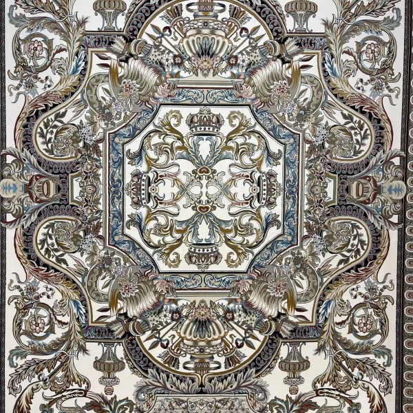 سجاد ايراني سيلا 90145 كريم فاتح مقاس 200*300