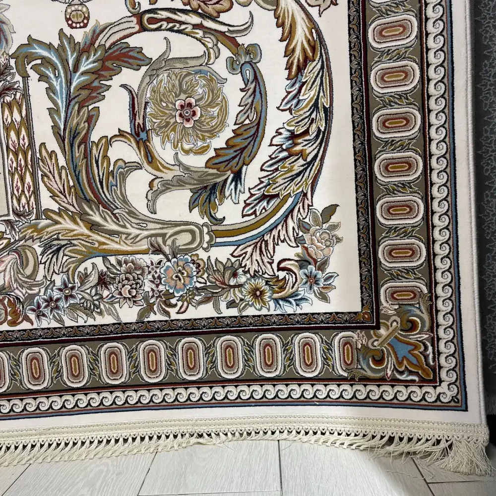 سجاد ايراني سيلا 90145 كريم فاتح مقاس 400*800