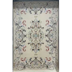 سجاد ايراني سيلا 100157 بيج فاتح مقاس 200*200