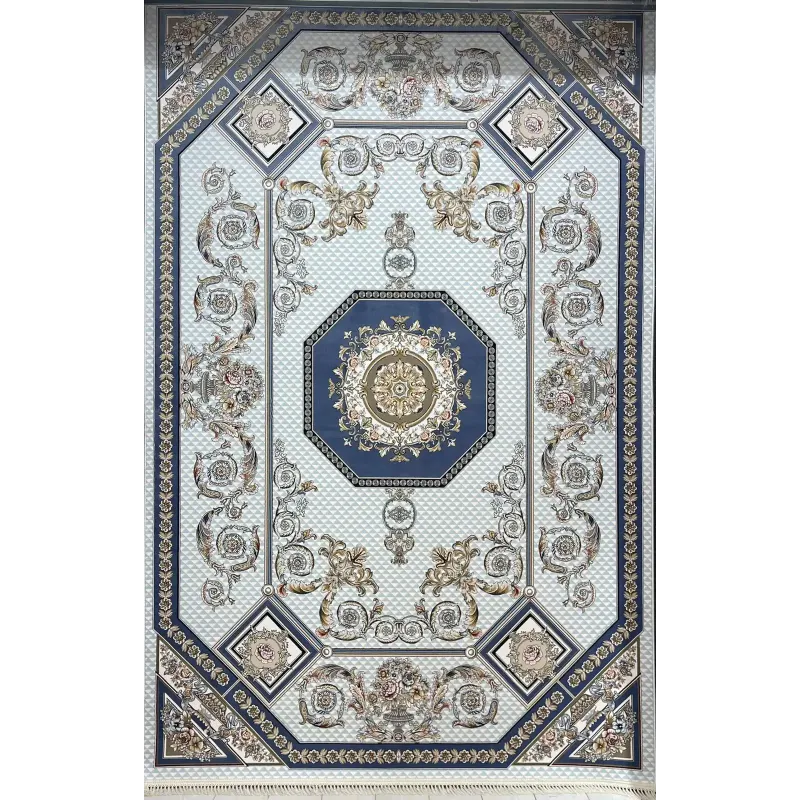سجاد ايراني سيلا 100124 بيج فاتح مقاس 200*200