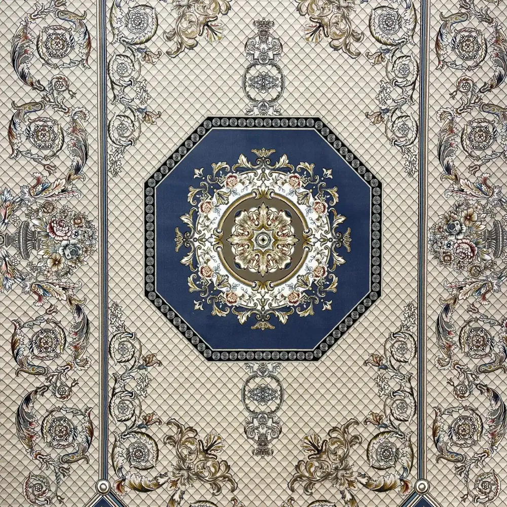 سجاد ايراني سيلا 100120 بيج فاتح مقاس 300*400