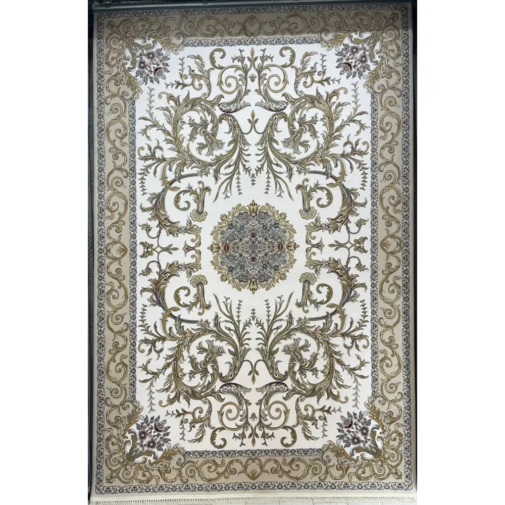 سجاد ايراني سيلا 100161 كريم مقاس 400*800 - سجاد ايراني