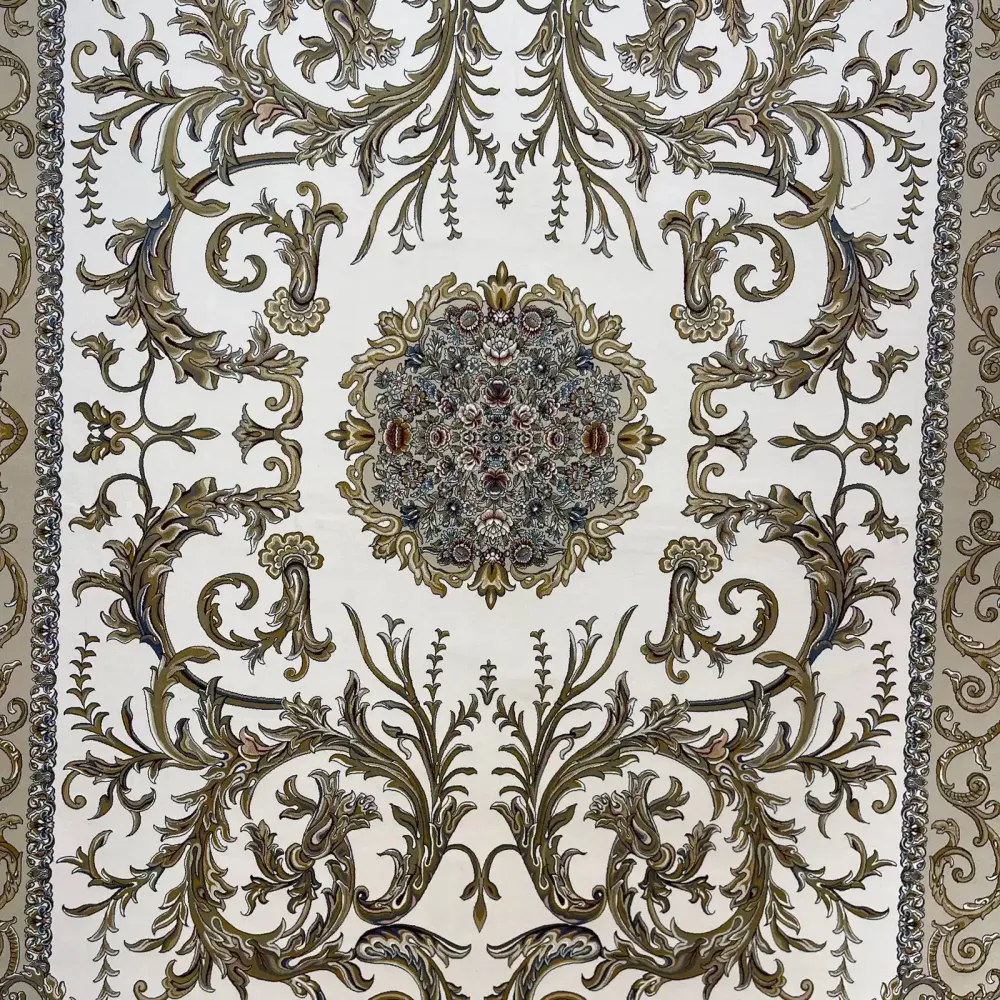 سجاد ايراني سيلا 100161 كريم مقاس 400*800 - سجاد ايراني