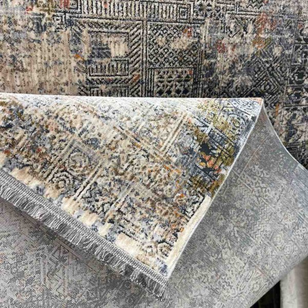 سجاد بوهيمي تركي تكنو KO41A بيج مولتي مقاس 100*300