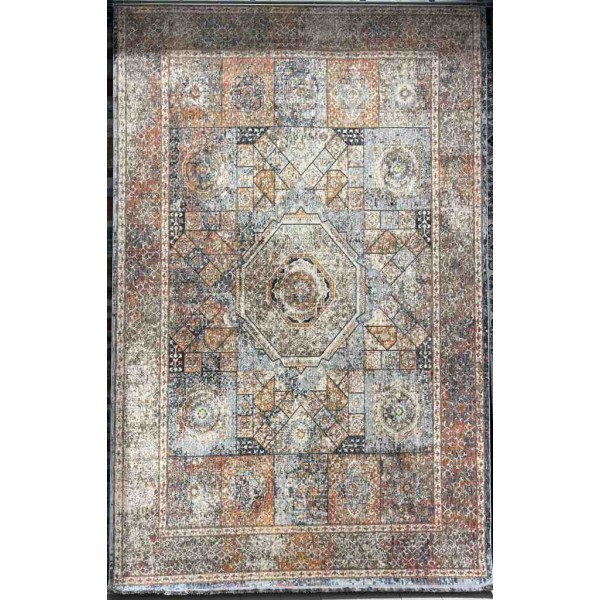 سجاد بوهيمي تركي تكنو KO63B بيج مولتي مقاس 100*300