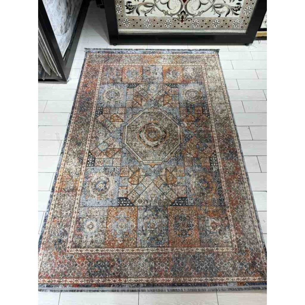 سجاد بوهيمي تركي تكنو KO63B بيج مولتي مقاس 400*500