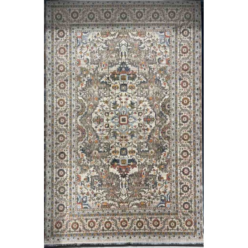 سجاد بوهيمي تركي تكنو KO66A بيج مقاس 250*350