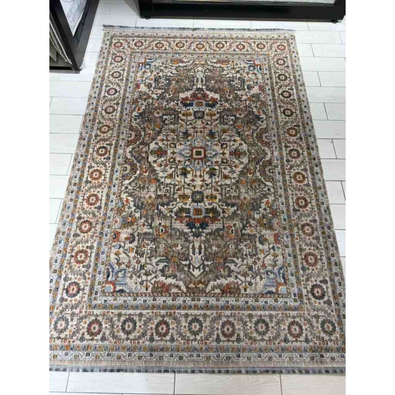 سجاد بوهيمي تركي تكنو KO66A بيج مقاس 250*350