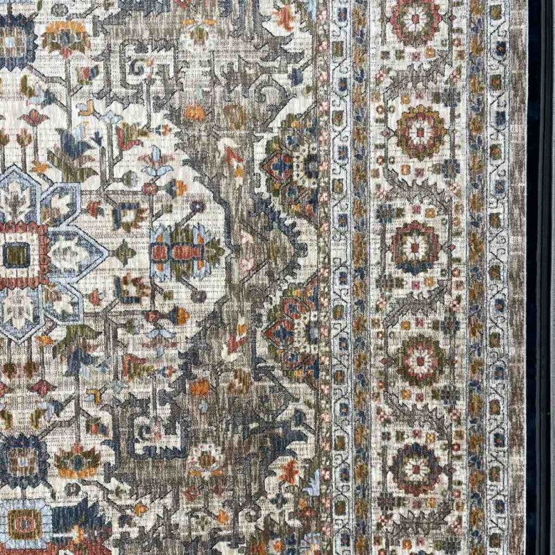 سجاد بوهيمي تركي تكنو KO66A بيج مقاس 250*350