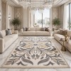 سجاد الهبه اناتوليا نقش فرنسي تركي D030B ابيض رصاصي مقاس 250*350