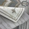 سجاد الهبه اناتوليا نقش فرنسي تركي D032B ابيض اخضر مقاس 100*300
