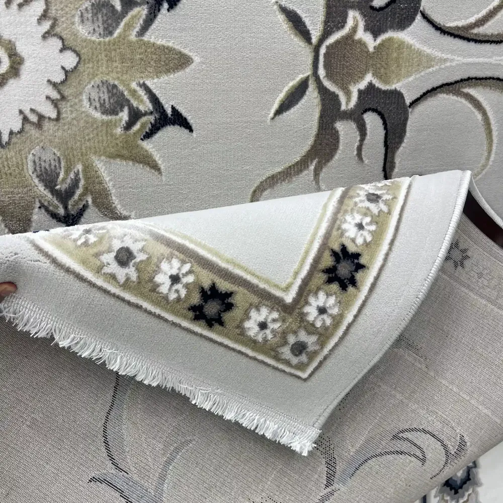 سجاد تركي بوسان نقش فرنسي القصور 007115 بيج مقاس 50*80