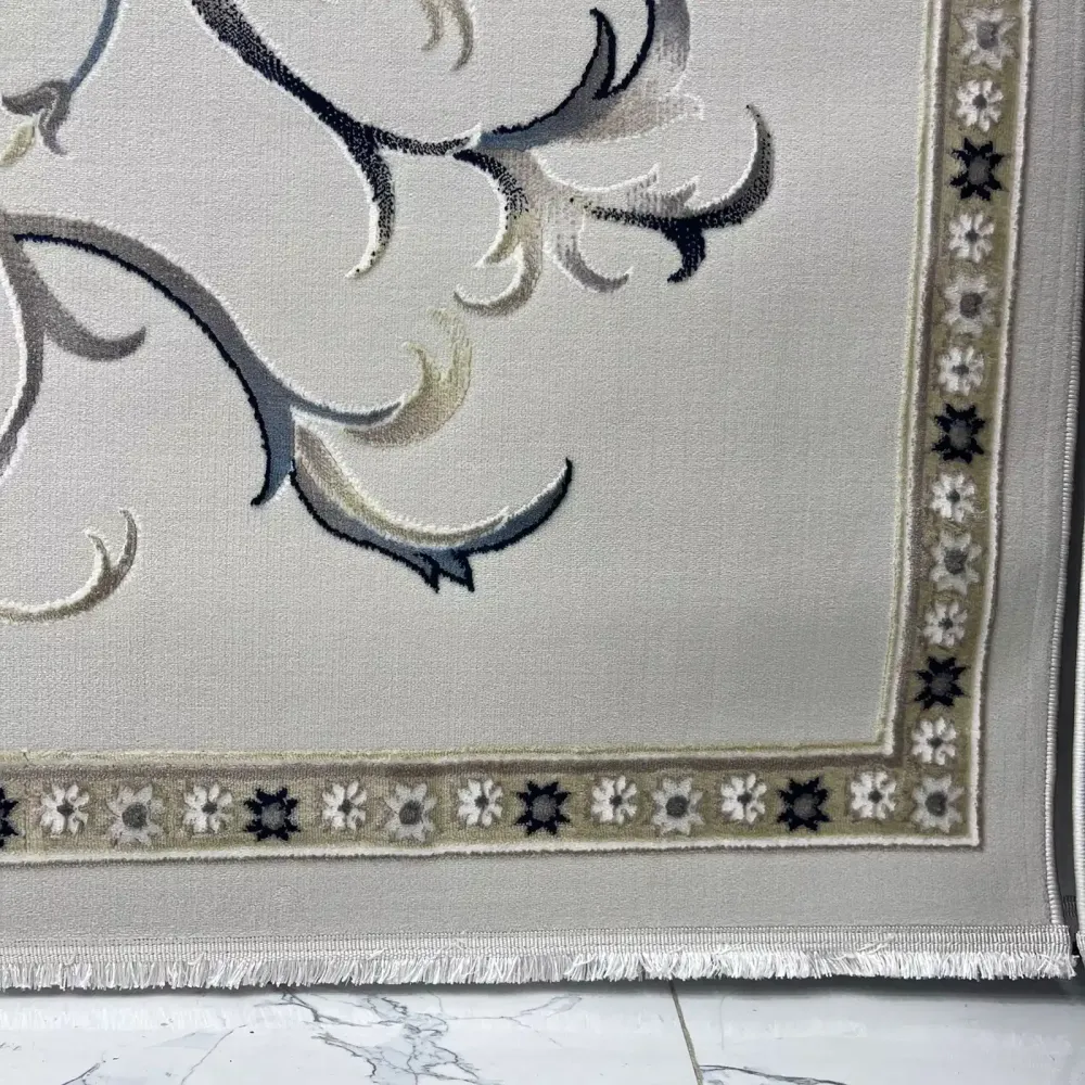 سجاد تركي بوسان نقش فرنسي القصور 007115 بيج مقاس 50*80