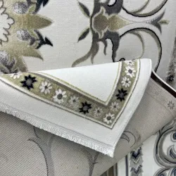 سجاد تركي بوسان نقش فرنسي القصور 007115 كريم شرينك مقاس 50*80