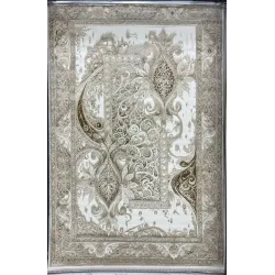 سجاد نيو بوهيمي تركي كاشان ثري دي 8339B بيج مقاس 100*200