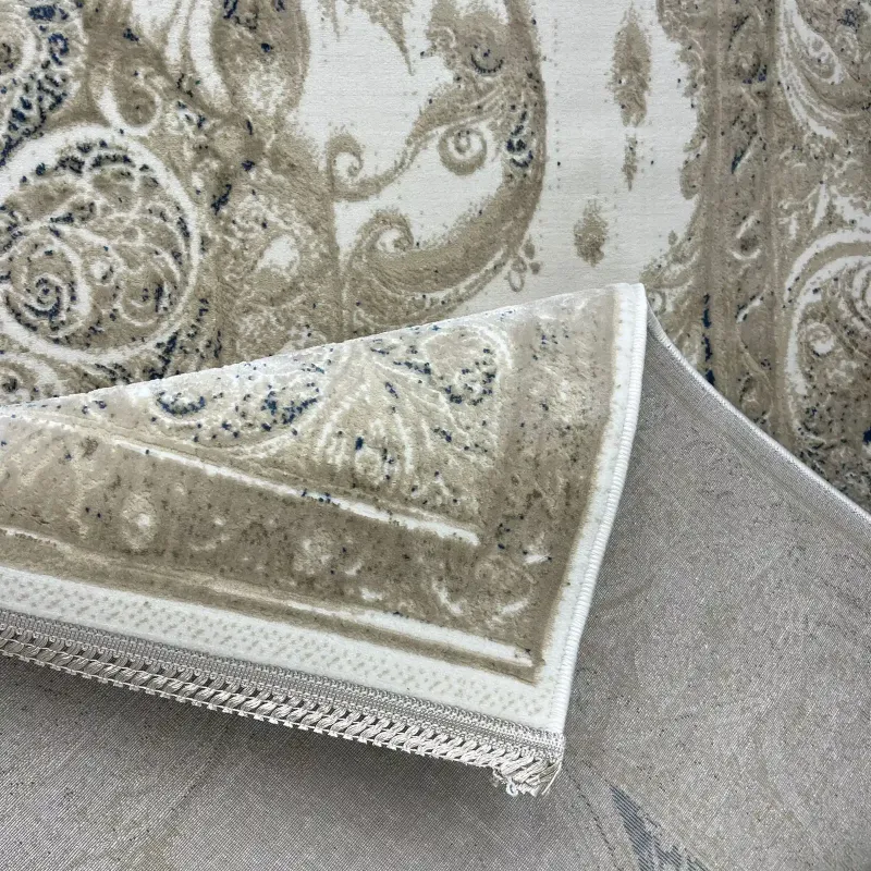 سجاد نيو بوهيمي تركي كاشان ثري دي 8339B سماوي مقاس 80*150
