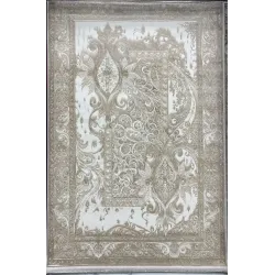 سجاد نيو بوهيمي تركي كاشان ثري دي 8339B كريم مقاس 300*400