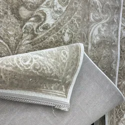 سجاد نيو بوهيمي تركي كاشان ثري دي 8339B كريم مقاس 300*400