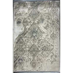 سجاد نيو بوهيمي تركي كاشان ثري دي 8555A سماوي مقاس 300*400