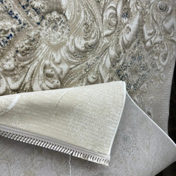 سجاد نيو بوهيمي تركي كاشان ثري دي 8555A سماوي مقاس 200*300