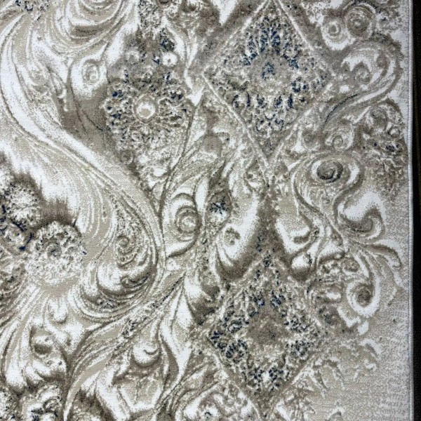 سجاد نيو بوهيمي تركي كاشان ثري دي 8555A سماوي مقاس 200*300