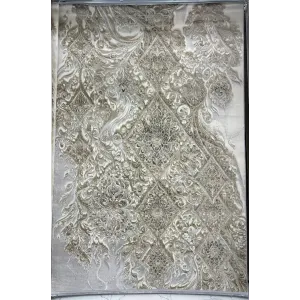 سجاد نيو بوهيمي تركي كاشان ثري دي 8555A رصاصي مقاس 250*350