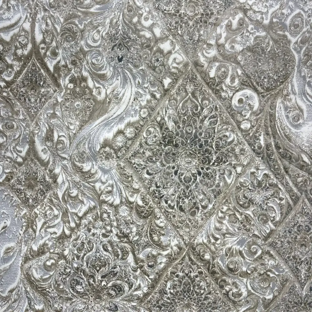 سجاد نيو بوهيمي تركي كاشان ثري دي 8555A رصاصي مقاس 300*400